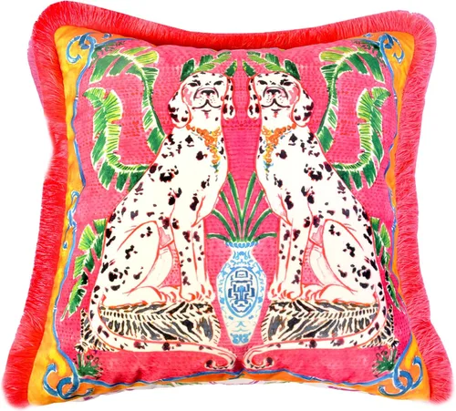 Miniatura 7 de Funda de almohada con patrón de leopardo, funda de almohada de terciopelo única, cojín de borla azul, almohada decorativa para decoración del hogar
