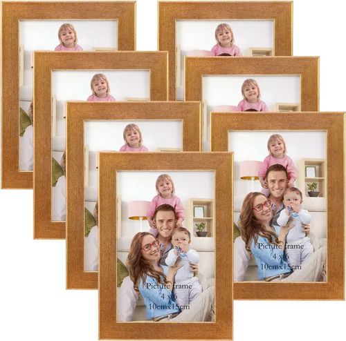 Miniatura 39 de Giftgarden - Juego de 7 marcos para fotos de 4 x 6 pulgadas, color negro, marcos para fotos de 4 x 6 pulgadas para pared o mesa