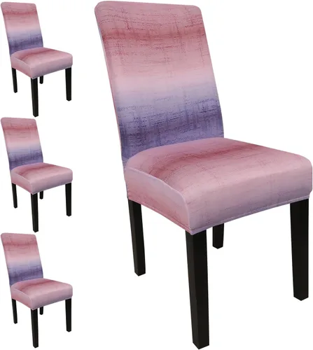 Miniatura 28 de JQinHome Juego de 8 fundas para sillas de comedor, fundas de alta elasticidad extraíbles y lavables, fundas protectoras de asiento para silla