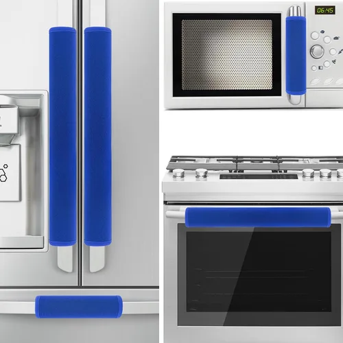 Miniatura 17 de 5 piezas de cubierta de manija de puerta de refrigerador, lavable para electrodomésticos de cocina, nevera, horno, microondas, lavavajillas
