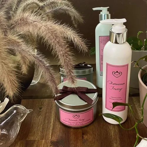 Miniatura 3 de Jaqua Aceite de masaje aromático para spa con aceite de jojoba, sésamo y girasol - Glaseado de crema de mantequilla