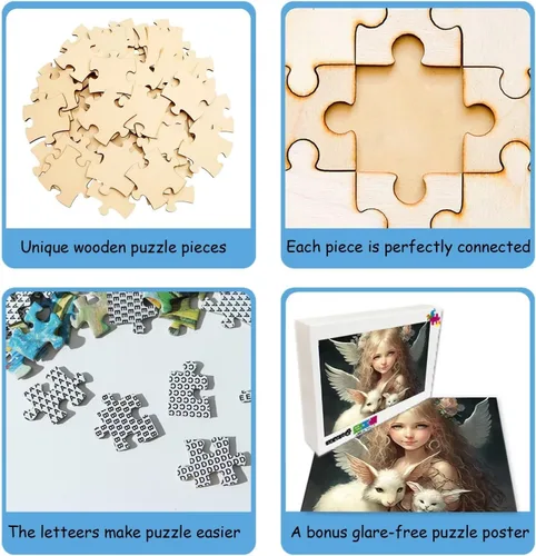 Miniatura 2 de Rompecabezas de 1000 piezas para adultos, rompecabezas de búho colorido, divertido rompecabezas de pintura al óleo coloridos para educación