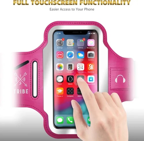 Miniatura 8 de TRIBE - Brazalete para teléfono móvil para correr. Brazaletes deportivos para iPhone y Galaxy para mujeres, hombres, corredores, trotar, caminar