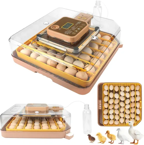 Miniatura 11 de ZEMIRO CHARGE 48 Incubadora de huevos para incubar huevos de gallina, pato, codorniz y loro, con giro automático de huevos y control de humedad