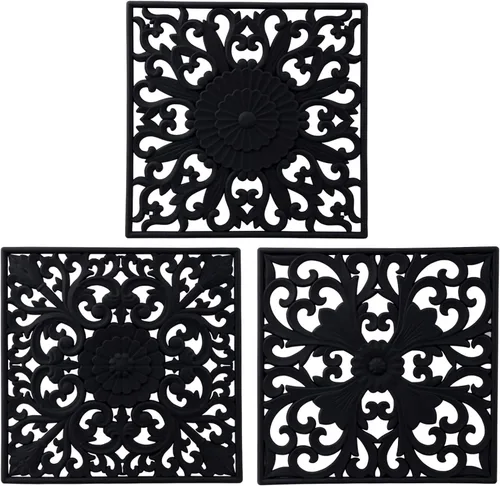 Miniatura 7 de Salvamanteles para ollas y sartenes calientes, almohadillas calientes de silicona para cocina, soporte de olla de silicona flexible para mesa