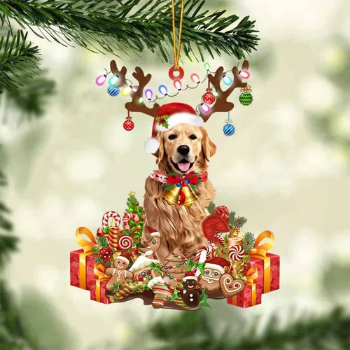 Miniatura 55 de Nazenti Adorno de Navidad personalizado de reno de Alaskan Malamute – Adorno de perro personalizado para amantes de las mascotas, acrílico plano