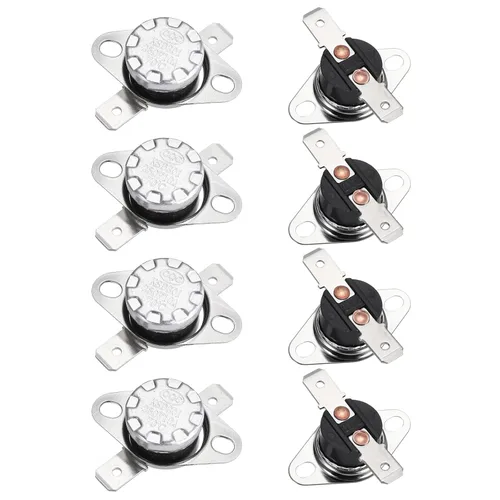 Miniatura 57 de uxcell KSD301 Termostato 32.0 °F/32 ° F 10 A Normalmente Cerrado N.C Ajuste Snap Disc Interruptor de temperatura para microondas, horno, cafeteras 2