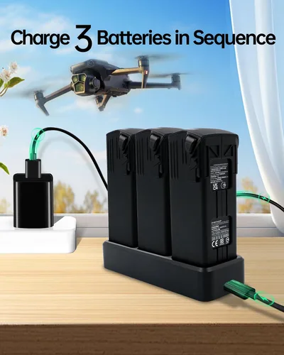 Miniatura 2 de LKTOP Hub de carga de batería Mavic serie 3 de 100 W para DJI Original Mavic 3 Pro, compatible con DJI Mavic 3/Pro/Classic/Cine/Pro