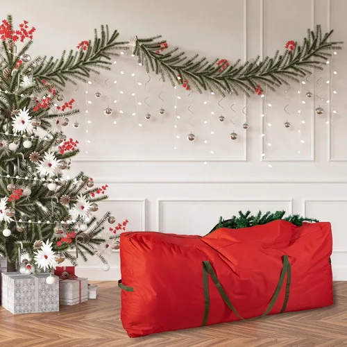 Miniatura 6 de Bolsa de almacenamiento grande y resistente para árbol de Navidad, se adapta a árboles desmontados de hasta 9 pies, 65 x 15 x 29 pulgadas, bolsa