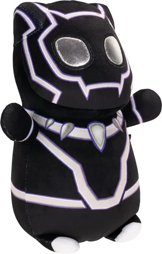 Miniatura 2 de Squishmallows Original Marvel Spidey y sus Increíbles Amigos HugMees de Pantera Negra de 10 pulgadas – Peluche Oficial Ultrasuave de Jazwares