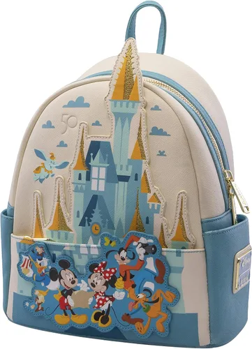 Miniatura 3 de Loungefly - Mini-mochila Walt Disney World 50 exclusiva de Tienda multicolor