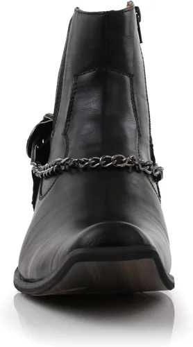 Miniatura 3 de Ferro Aldo Alejandro MFA606326 - Botas de vestir de espuma viscoelástica para hombre, estilo casual, con hebilla de alta occidental, botas de vestir