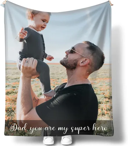 Mantas personalizadas con fotos para mujeres y hombres, regalos de cumpleaños conmemorativos, manta personalizada de franela suave con mis propias