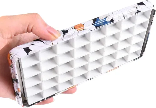 Miniatura 5 de Caja de lámina de viaje para paleta de acuarelas con 40 recipientes vacíos con tira de imán Margarita