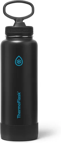 Miniatura 13 de ThermoFlask Botella de agua aislada con tapa de boquilla, a prueba de fugas, botella de agua de acero inoxidable para bebidas frías y calientes