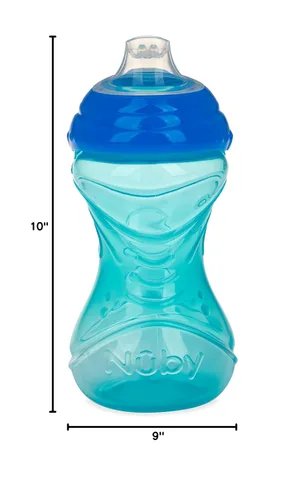 Miniatura 10 de Nuby Clik-It - Vaso para sorber de fácil agarre sin derrames y boquilla suave para niños, paquete de 3, 10 onzas, 6 meses en adelante