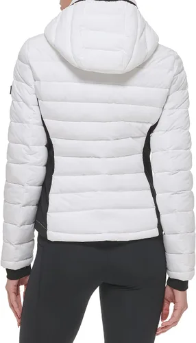 Miniatura 3 de Calvin Klein Chaqueta de paneles laterales ligera y casual para mujer resistente al agua