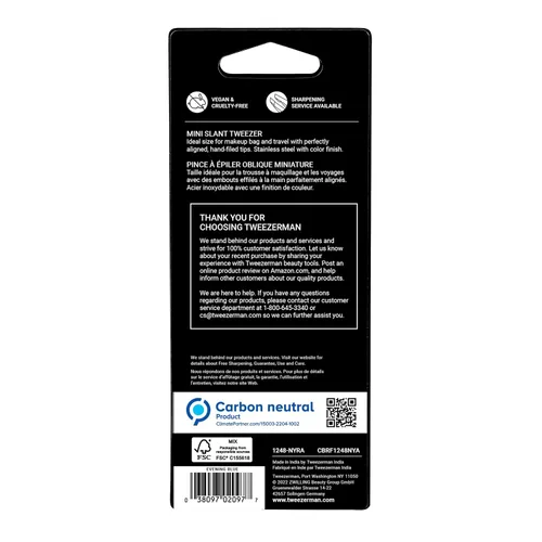 Miniatura 8 de Tweezerman Mini pinzas inclinadas exclusivas de noche azul