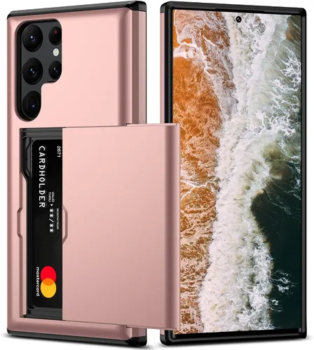 Miniatura 27 de Nvollnoe Funda para Samsung S23 con tarjetero 5G de 6.1 pulgadas, delgada, de doble capa, resistente, protector para Galaxy S23, funda con ranura