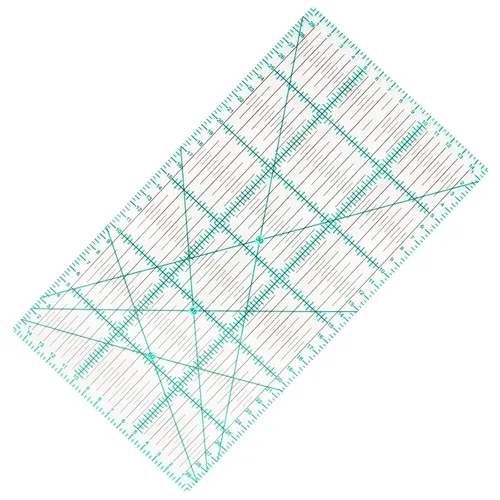 Miniatura 7 de MANUFORE Regla de acolchado de 6 x 24 pulgadas, regla acrílica de costura, regla métrica antideslizante, herramientas de acolchado con líneas