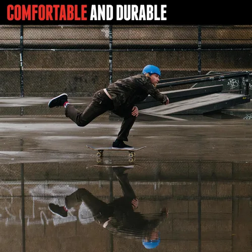 Miniatura 4 de Triple Ocho de goma multiimpacto patín Hardhat con forro de sudor Azul real mate