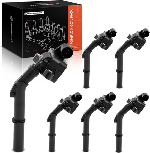 A-Premium Paquete de bobinas de encendido compatibles con Mercedes-Benz C300 C350 E300 E350 E400 GLK350 ML350 R350 SLK350 CL63 AMG S600, juego de 6