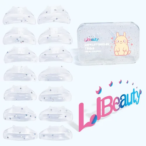 Miniatura 6 de Libeauty Barras elevadoras de pestañas de alta calidad, protectores de levantamiento de pestañas, 7 tamaños, almohadillas de silicona reutilizables