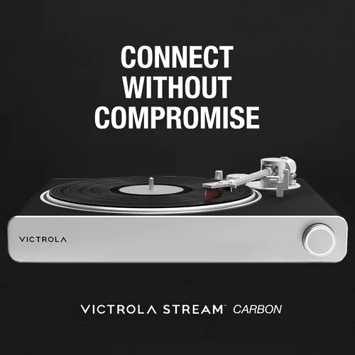Miniatura 8 de Victrola Stream Carbon - Tocadiscos de 2 velocidades con transmisión Wi-Fi con Bluetooth, funciona con Sonos, transmisión Wi-Fi UPnP, relé listo