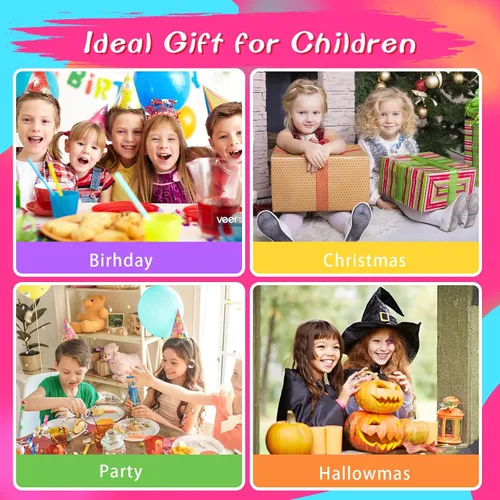 Miniatura 5 de wakaniya Kit de esmalte de uñas para niños, no tóxico, secado rápido, despegable, mini esmalte de uñas para niños pequeños con calcomanías de gemas