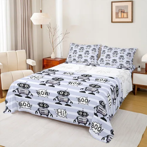 Miniatura 13 de Sábanas de baloncesto tamaño matrimonial con bolsillo profundo para niños, ropa de cama deportiva, juego de sábanas para atletas de baloncesto