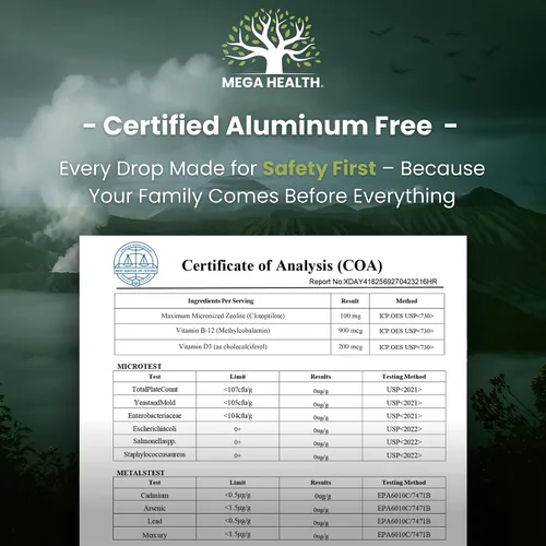 Miniatura 2 de The One Healer Zeolite Detox para niños y adultos, gotas de zeolita pura con metilo B12 y vitamina D3 para desintoxicación de metales pesados