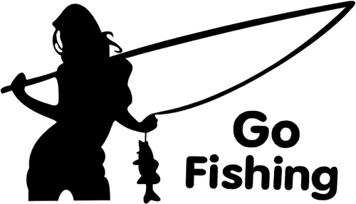 Adhesivo de pesca para deportes al aire libre, parachoques de automóvil, para mujer/hombre, calcomanías de vehículos de pesca para