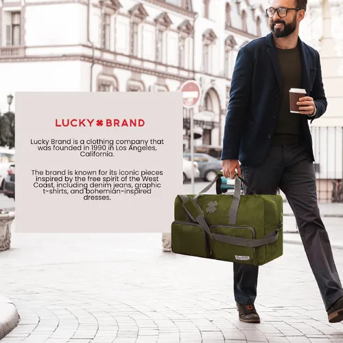 Miniatura 6 de Lucky Travel - Bolsa de lona de 65 L, bolsa de gimnasio y bolsa de lona para hombres, bolsa plegable para mujeres y hombres con correa de hombro