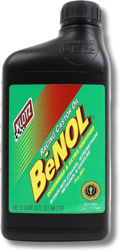 Klotz BeNOL - Aceite de ricino premezclado para motores de carreras de 2 tiempos, 1 cuarto de galón BC-172