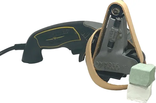 Miniatura 2 de Leatherbeltman - Paquete de 2 cinturones de cuero para afilar y pulir de 3/4" x 12". Se adapta a Ken Onion Work Sharp - Incluye compuestos blancos