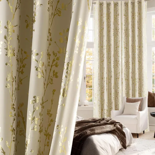 Miniatura 105 de NICETOWN Paneles de Cortinas Opacas para Dormitorio - Tratamiento de Ventanas con Aislamiento Térmico, Ojales Sólidos, Cortinas Opacas con Diseño