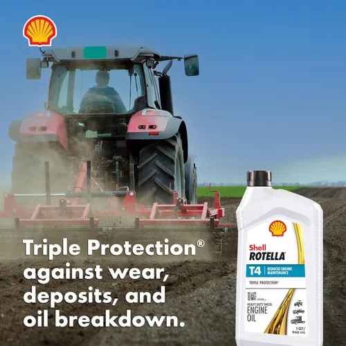 Miniatura 6 de Shell Rotella T4 Triple Protection 15W-40 Aceite de motor, 1 cuarto de galón (paquete de 6)
