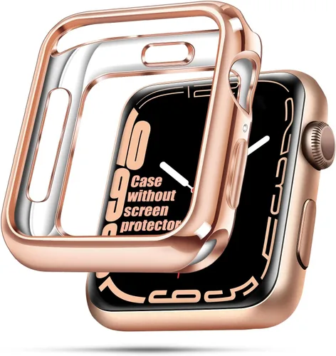 Miniatura 33 de top4cus - Funda ecológica protectora, de TPU suave y flexible, compatible con iWatch Series 5, Series 4, Series 3, Series 2 y Series 1 Dorado