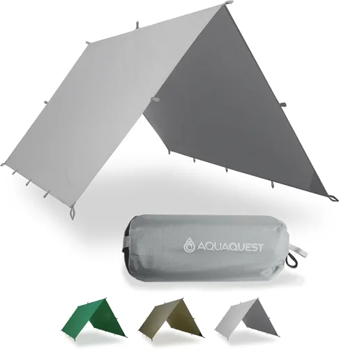 Miniatura 9 de AquaQuest - Lona de guía ultraligera impermeable (5,000 mm) con costuras selladas de 40D Ripstop, mosquitero para mochileros, camping sigiloso