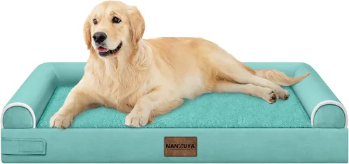Miniatura 12 de Cama ortopédica lavable para perros medianos y grandes: cama con cojines de apoyo para perros medianos y grandes, cama impermeable de espuma tipo