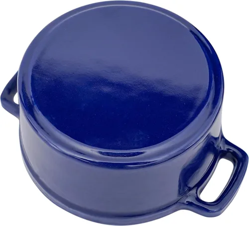 Miniatura 6 de Flavehc Mini Cocotte - Mini Horno Holandés de 16 oz, 0.5 qt. Asador de Ajo de Hierro Fundido para Horno, Olla para Ajo Confitado, Moldes con Tapas