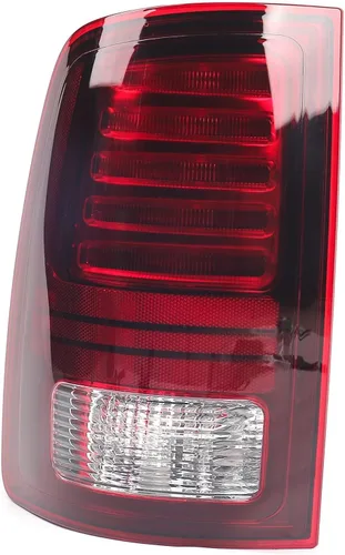 Miniatura 4 de FIONE Conjunto de Luces Traseras LED para Dodge Ram 1500 2013-2018 y 2500 2013-2018 y 3500 2014-2018 Tipo Halógeno y Lente Roja Interior Negro Con