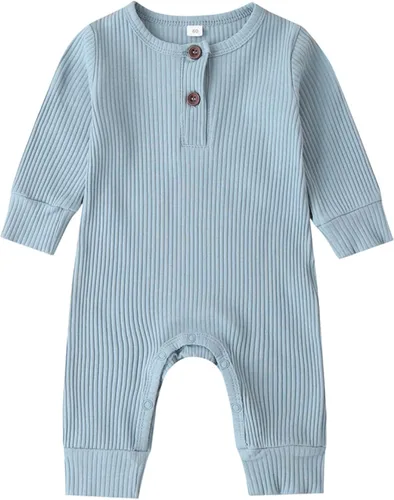 Miniatura 3 de Kuriozud Mameluco de una pieza para recién nacido, unisex, con botones, para bebé y niña