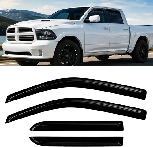 Miniatura 43 de Protectores de lluvia de ventana para Ford F150 SuperCab 2004-2014 2 piezas deflector de ventana para 09-14 F-150 con 2 puertas delanteras