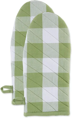 Miniatura 18 de DII Buffalo Check Kitchen Collection, juego de cocina clásico de granja, agarradera, blanco y negro, 2 piezas