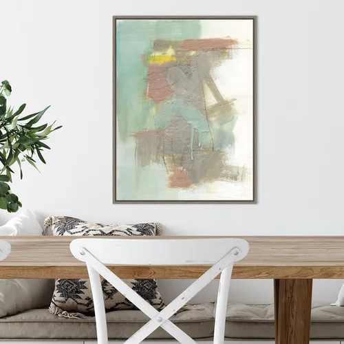 Miniatura 5 de Amanti Art Framed Canvas Wall Art 24x18 Retro Splash IV by Jennifer Goldberger, Framed Wall Art Canvas, Abstract Artwork, Country Rustic Decor