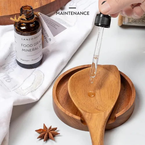 Miniatura 7 de Juego de utensilios de cocina, 8 piezas de utensilios de cocina de madera con soporte de cerámica (soporte negro)