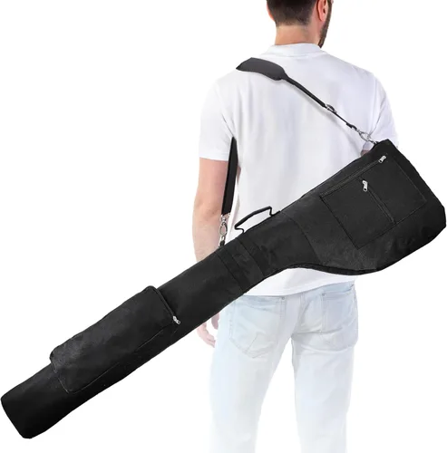 Bekith Bolsa de golf, bolsas de viaje de golf ligeras, bolsa de transporte de golf plegable para 8-10 palos de golf, bolsas de transporte pequeñas