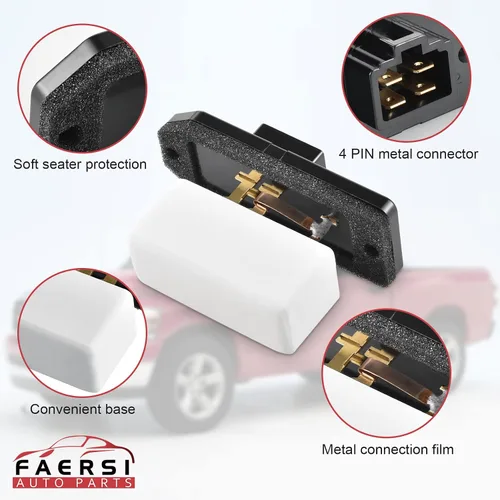 Miniatura 4 de FAERSI Resistencia de motor de ventilador HVAC de reemplazo para 1994-2008 Dodge Ram 1500 2500 3500 Pickup, 1993-1999 Grand Cherokee Reemplaza RU109