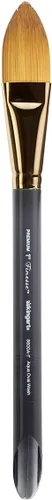 Miniatura 8 de KINGART Premium Finesse 8020-14 Ultra Round Series - Brocha para artista, pelo sintético Kolinsky Sable, mango corto, acuarela y pinturas al óleo